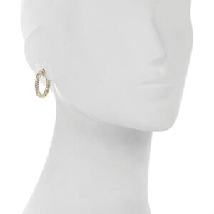 ✨ Diamonique Inside Out Hoop Earrings✨